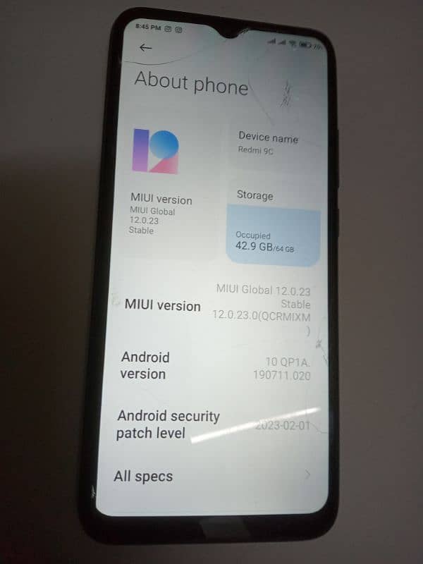 Redmi 9c Mobile With box 3