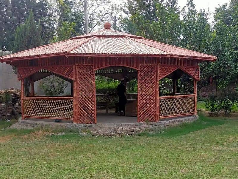 bamboo huts shad shelters waterproof 14