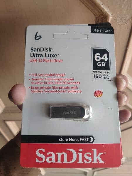 SanDisk Ultra Luxe 64 GB USB ( 6 piece) 0