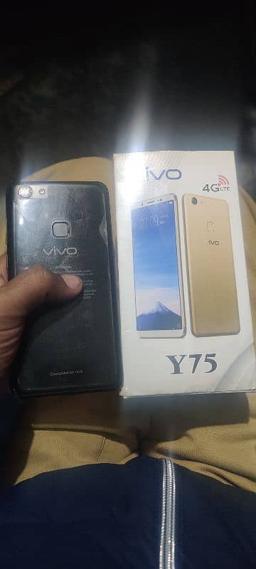 vivo y75 6+128gb sath box chgar ha 0