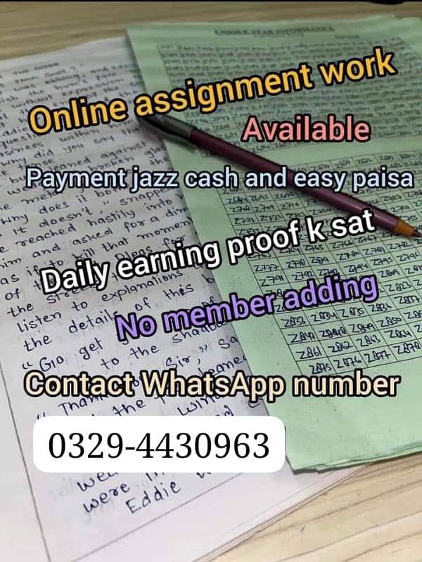 Typing And Handwritten Assignment Work Available 0