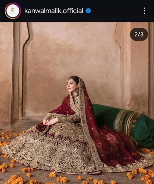 Designer Kanwal Malik Bridal Dress Lehnga (One Time Worn) 8