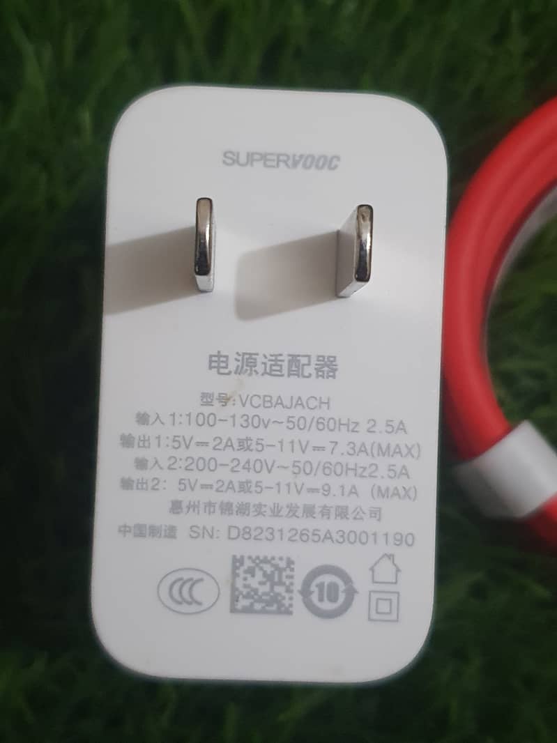 100W BOX PULLED ORIGINAL  CHARGER WITH CABLE SUPORTED FOR ALL ONEPLUS 3