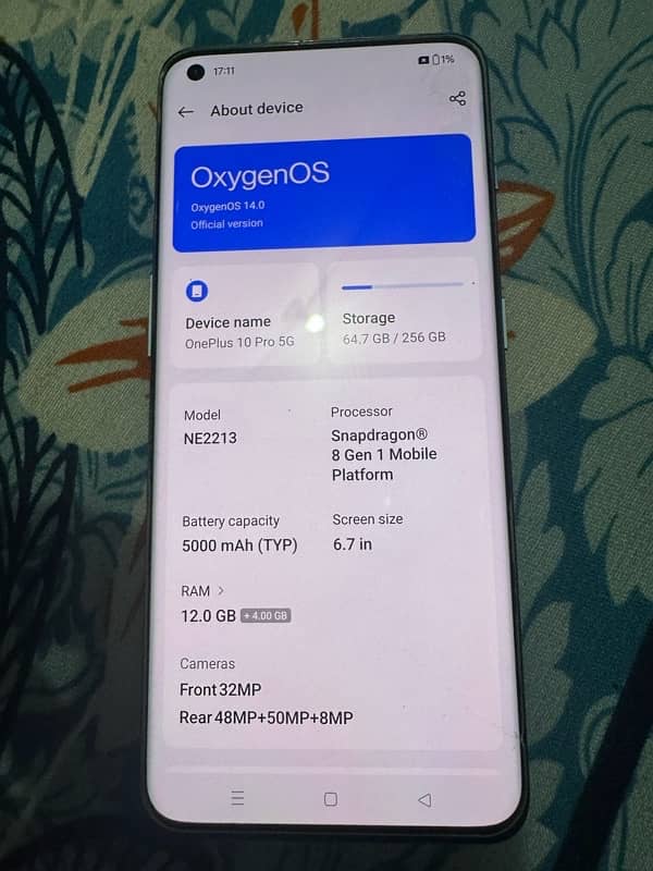 One Plus 10 Pro / 12 256GB / Complete Box 2