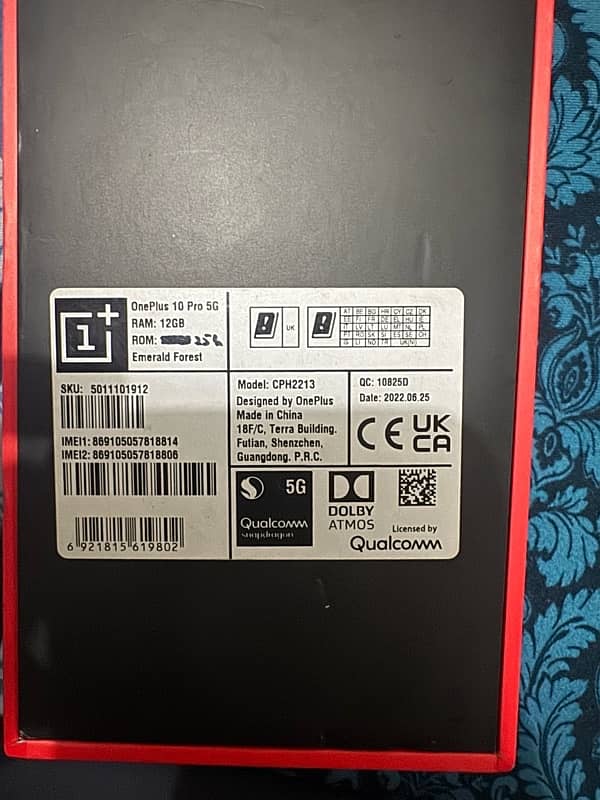 One Plus 10 Pro / 12 256GB / Complete Box 6