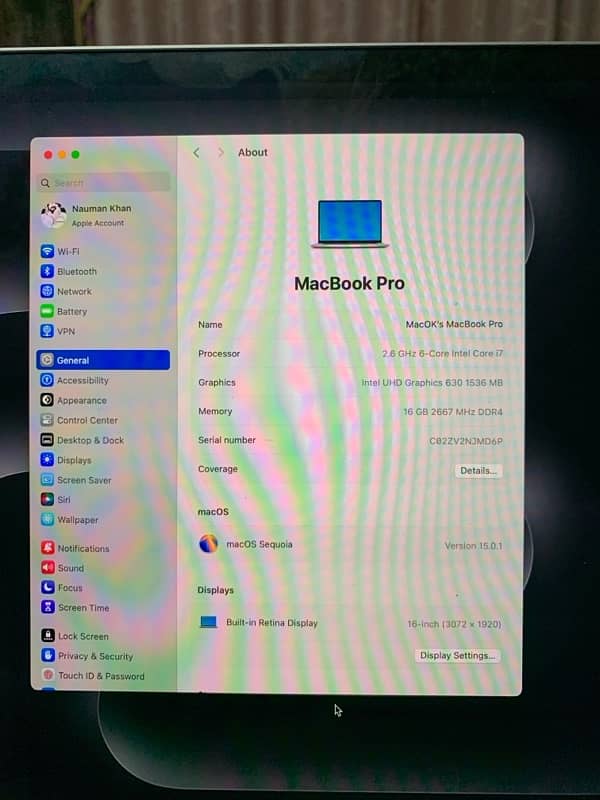 MacBook Pro 2019 7