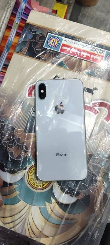 iPhone (X) white colour PTA approved (256gb) all ok battery services 0