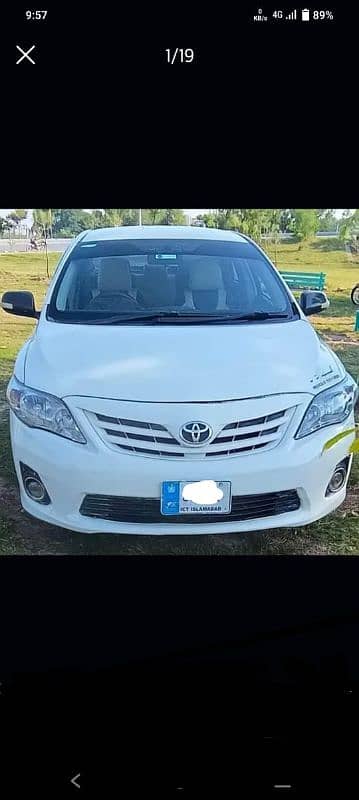 Toyota Corolla XLI 2010 Total genuine Rs. 2490  Contact 03075633100 0