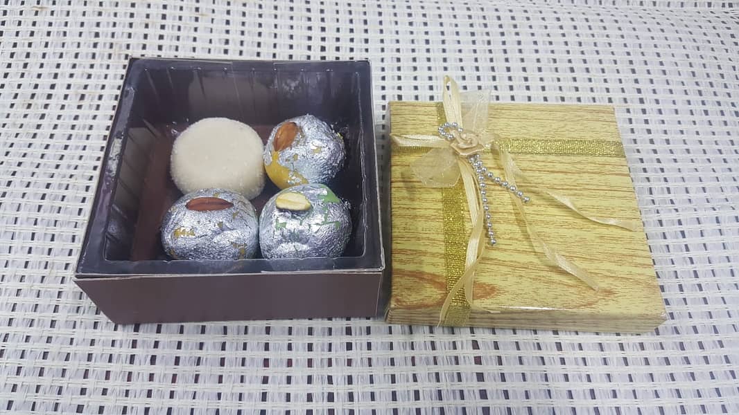 Printed Ribbons, Mithai Boxes, Cards. 7