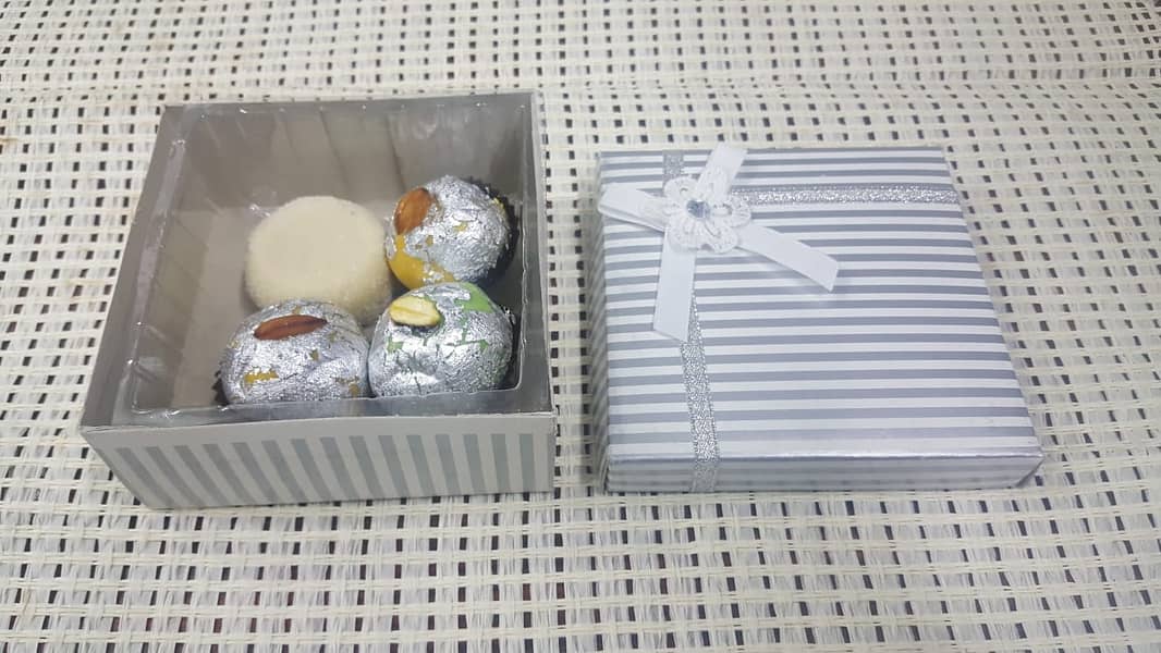 Printed Ribbons, Mithai Boxes, Cards. 8