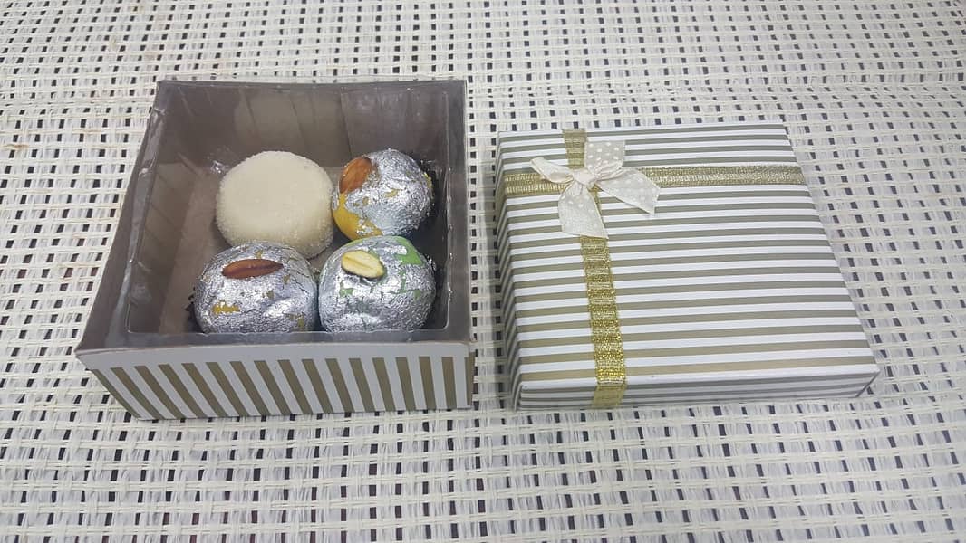 Printed Ribbons, Mithai Boxes, Cards. 9