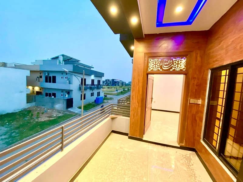 5 MARLA LUXURY BRAND NEW HOUSE FOR SALE C BLOCK FAISAL TOWN F-18 ISLAMABAD ALL FACILITY AVAILABLE 6