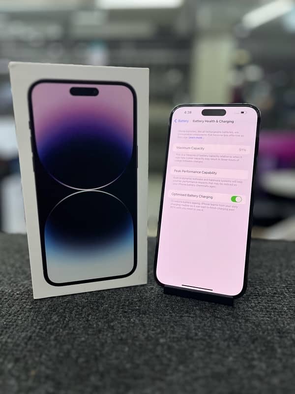 iPhone 14 Pro Max 256gb Phy Dual PTA Approved 5