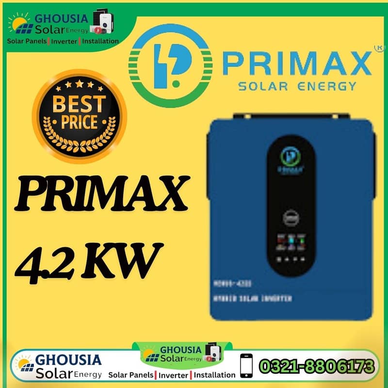 Primax Venus 4200 4.2kW Hybrid Solar Inverter 0