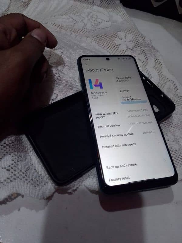 Mi Poco X3 GT 5g box only Ram 8+8gb Rom 256gb 6