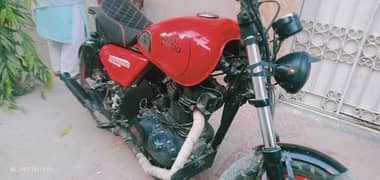 Suzuki 150 cc converted 350cc cafe racer