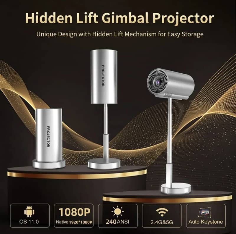 Smart Projection TV Support 4K Video /  LED Projector / Projector 2