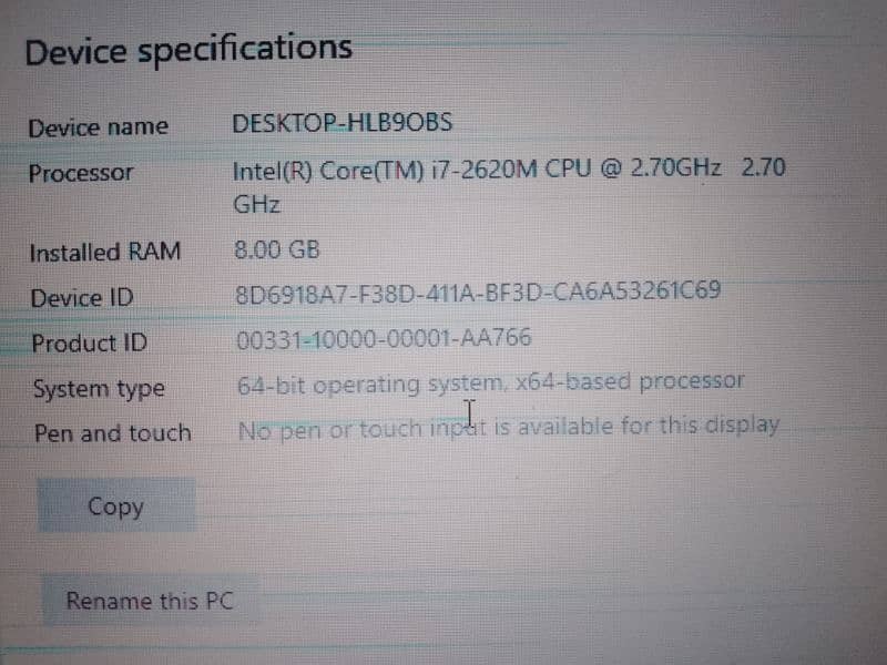 HP CORE I7 5TH GENERATION BEST CONDITION 4