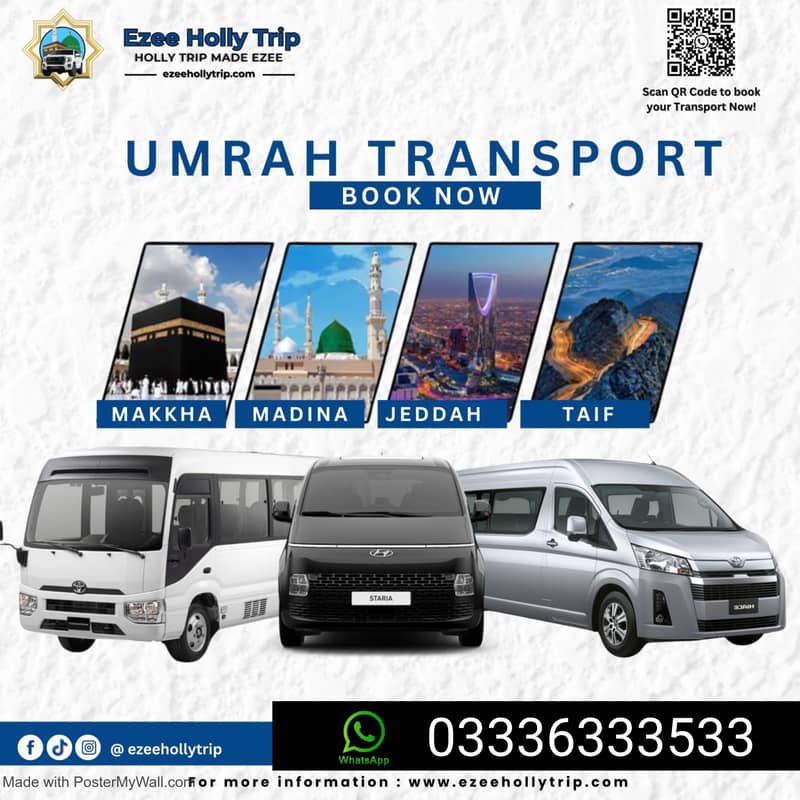 Umrah transport services In Makkah, Madina, Jeddah,Taif, Hajj & Umrah 0