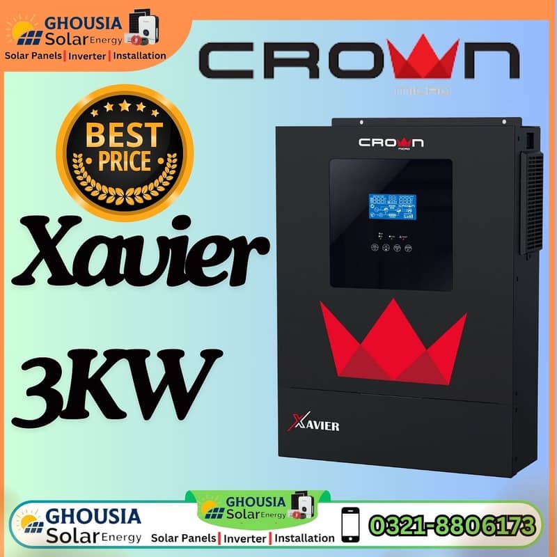 CROWN XAVIER. . 5.6kw 5600 W SOLAR INVERTER Pure Sine Wave 2