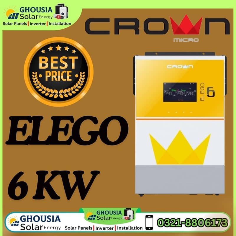 CROWN XAVIER. . 5.6kw 5600 W SOLAR INVERTER Pure Sine Wave 6