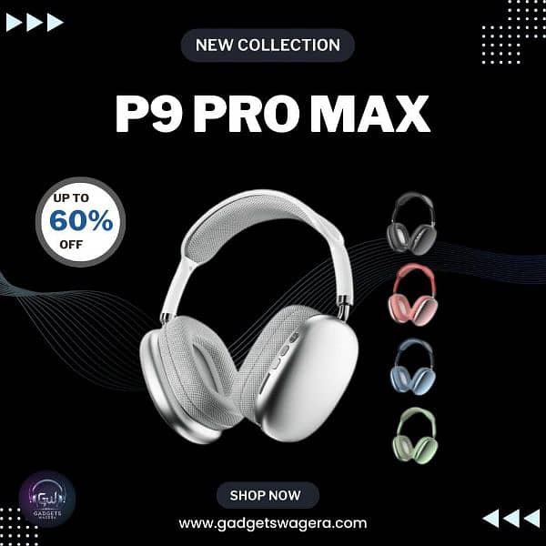 p9 pro max wireless headphones with box 4