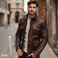 Genuine Leather cow|Sheep leather Jacket For men|Buffalo leather Men 18