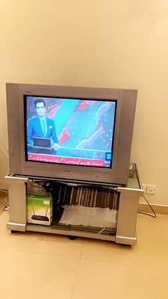 Original Sony TV with Trolly For Sale