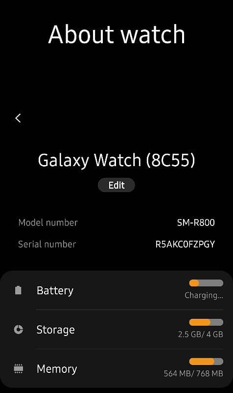 SAMSUNG GALAXY WATCH ( SR-800 ) 46mm 9