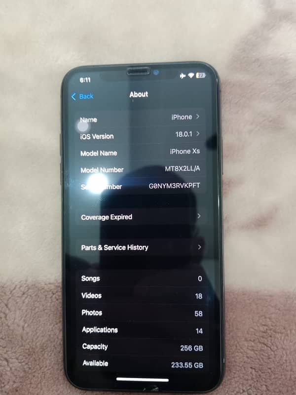 iPhone XS 256gb [Exchange possible] 8