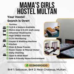 Mama's Girls Hostel in Multan, Gulgasht Shalimar Zakariya Town