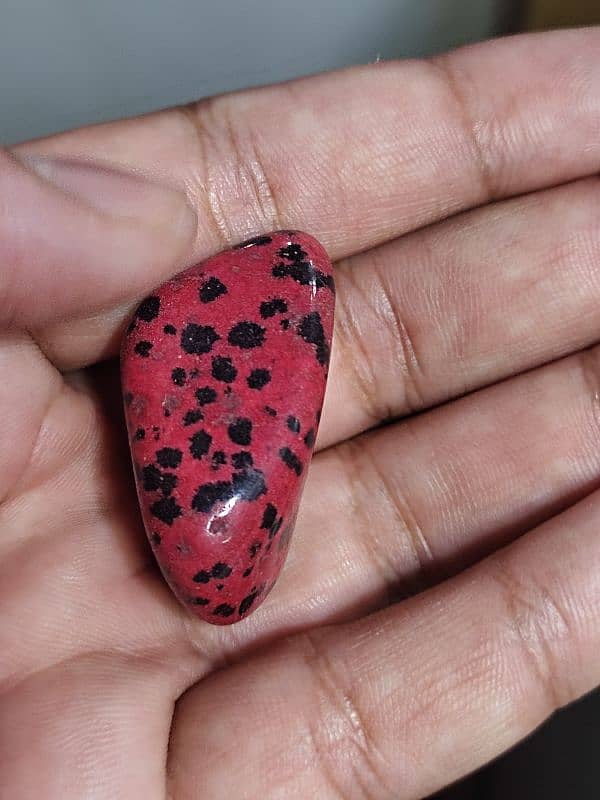 Red Dalmatian Jasper Stone 2