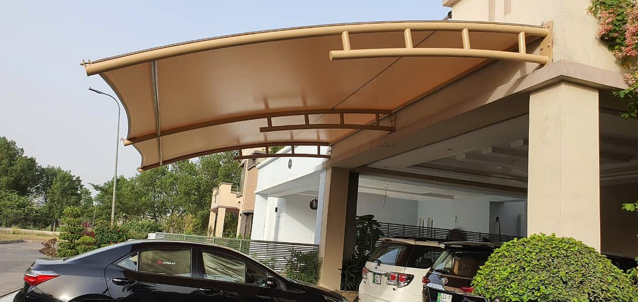 car shade/car parking shades/car tensile shades/car porch shade / she 17