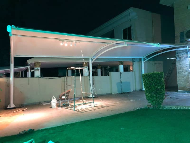 car shade/car parking shades/car tensile shades/car porch shade / she 6