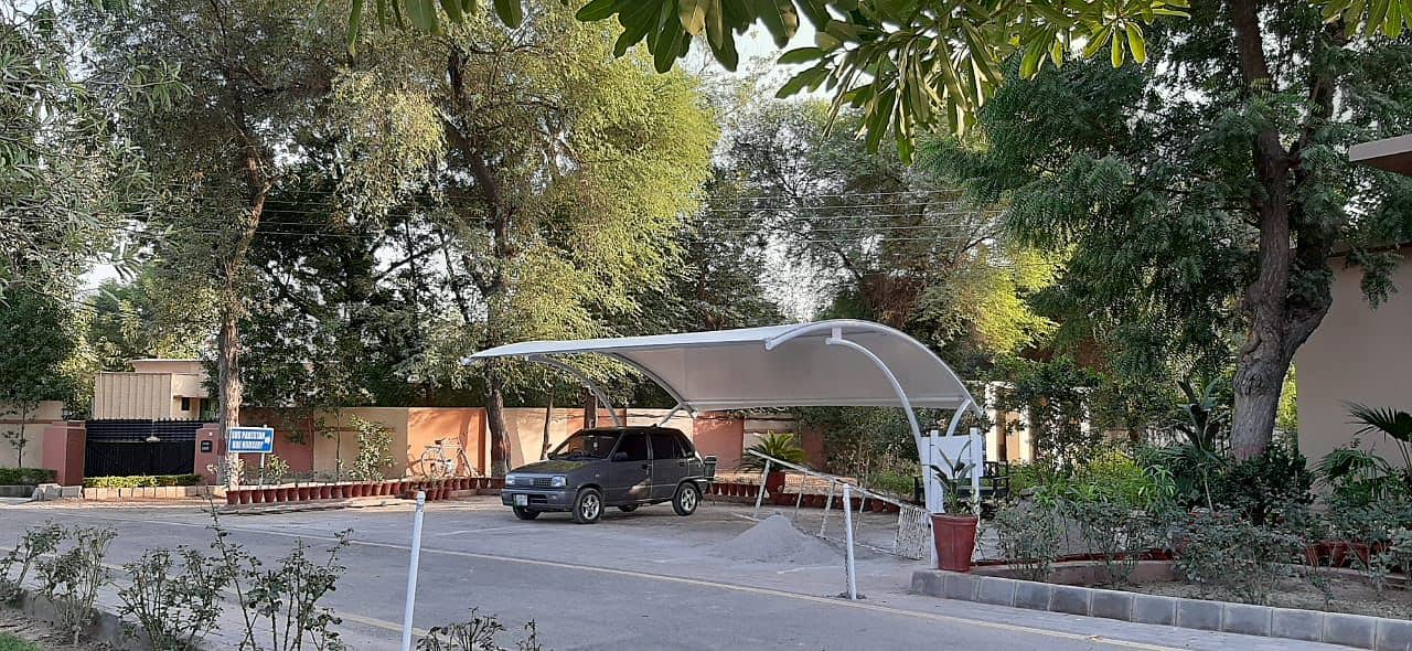 car shade/car parking shades/car tensile shades/car porch shade / she 9