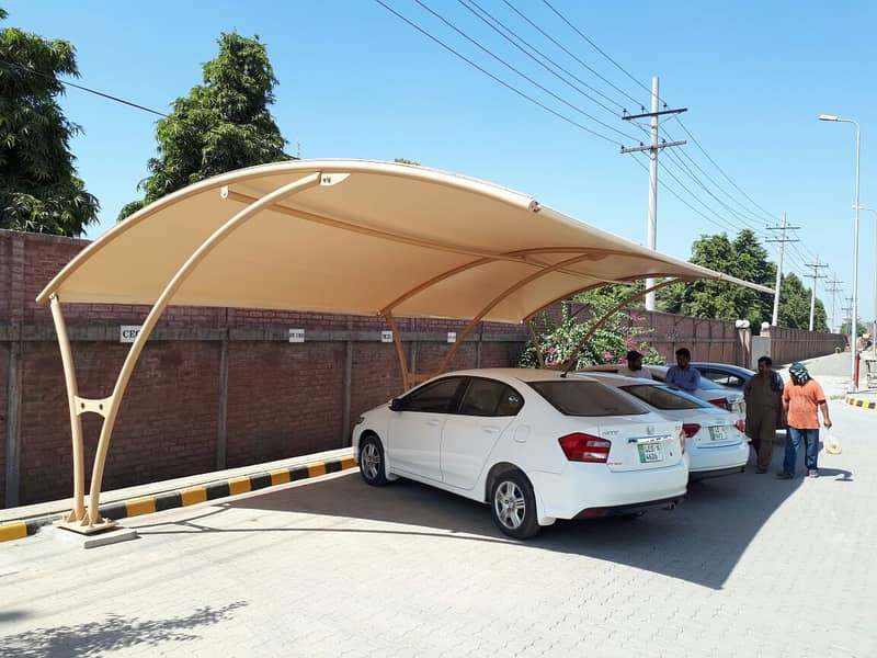 car shade/car parking shades/car tensile shades/car porch shade / she 14