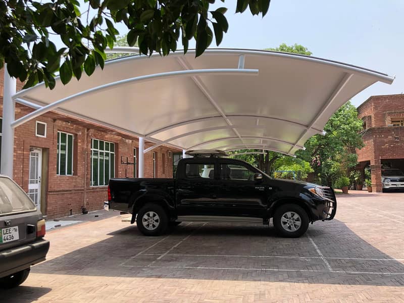 car shade/car parking shades/car tensile shades/car porch shade / she 2