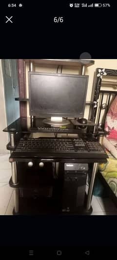 Computer with trolly