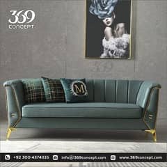 Sleek and sophisticated sofa set