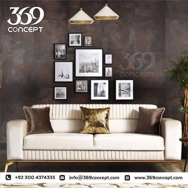 Sleek and sophisticated sofa set 2