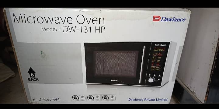 Dawlance microwave box pack unused 0