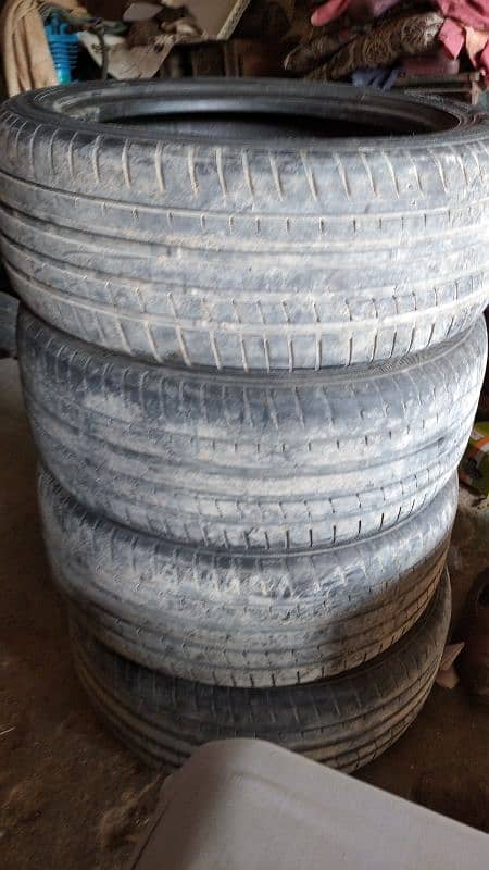 4 tyres urgent sale. . 0