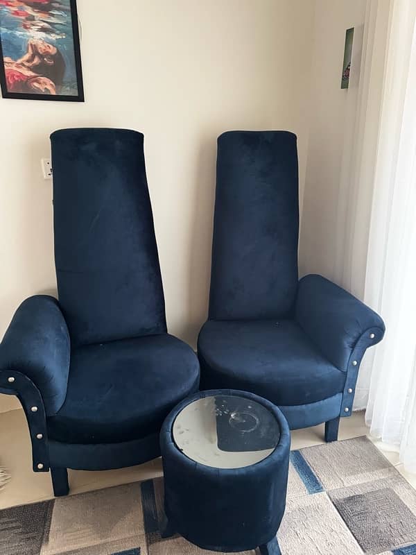 Brand new velvet chairs for sale 3