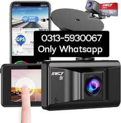 iiwey 4K Dash Cam Front Rear WiFi GPS, car camera