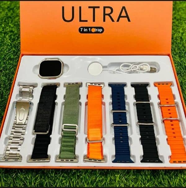 Ultra 7 In 1 Smart Watch|| 7 Straps Smart watch Ultra watch 0