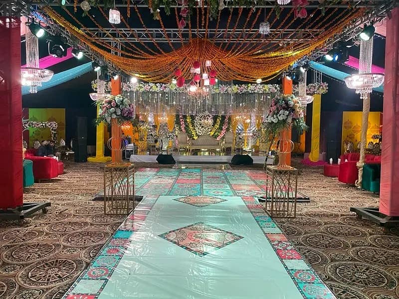 Wedding Full Setup|customised Bridal Stage|Trending Designs|Catering 5