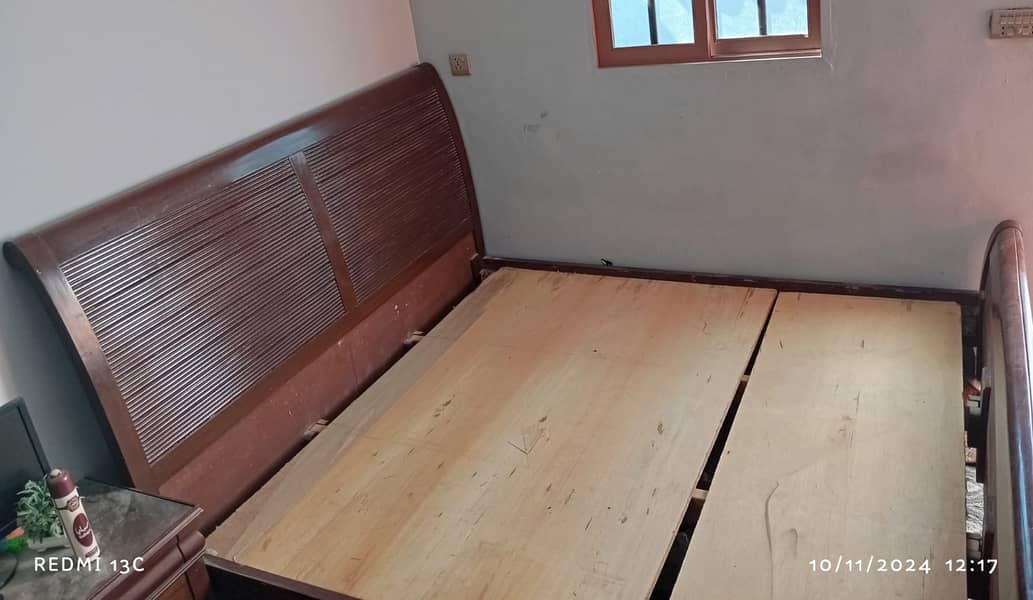 FULL SOLID WOODEN BED 1