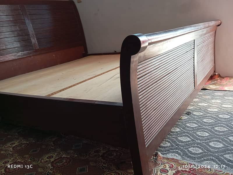 FULL SOLID WOODEN BED 2