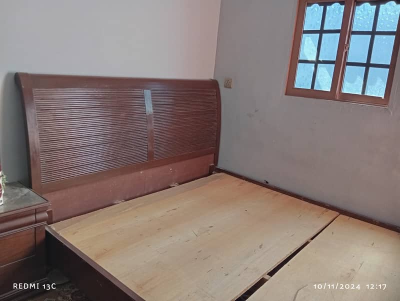 FULL SOLID WOODEN BED 3