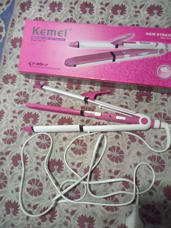 kemei 3in1 professional hair straightener 2